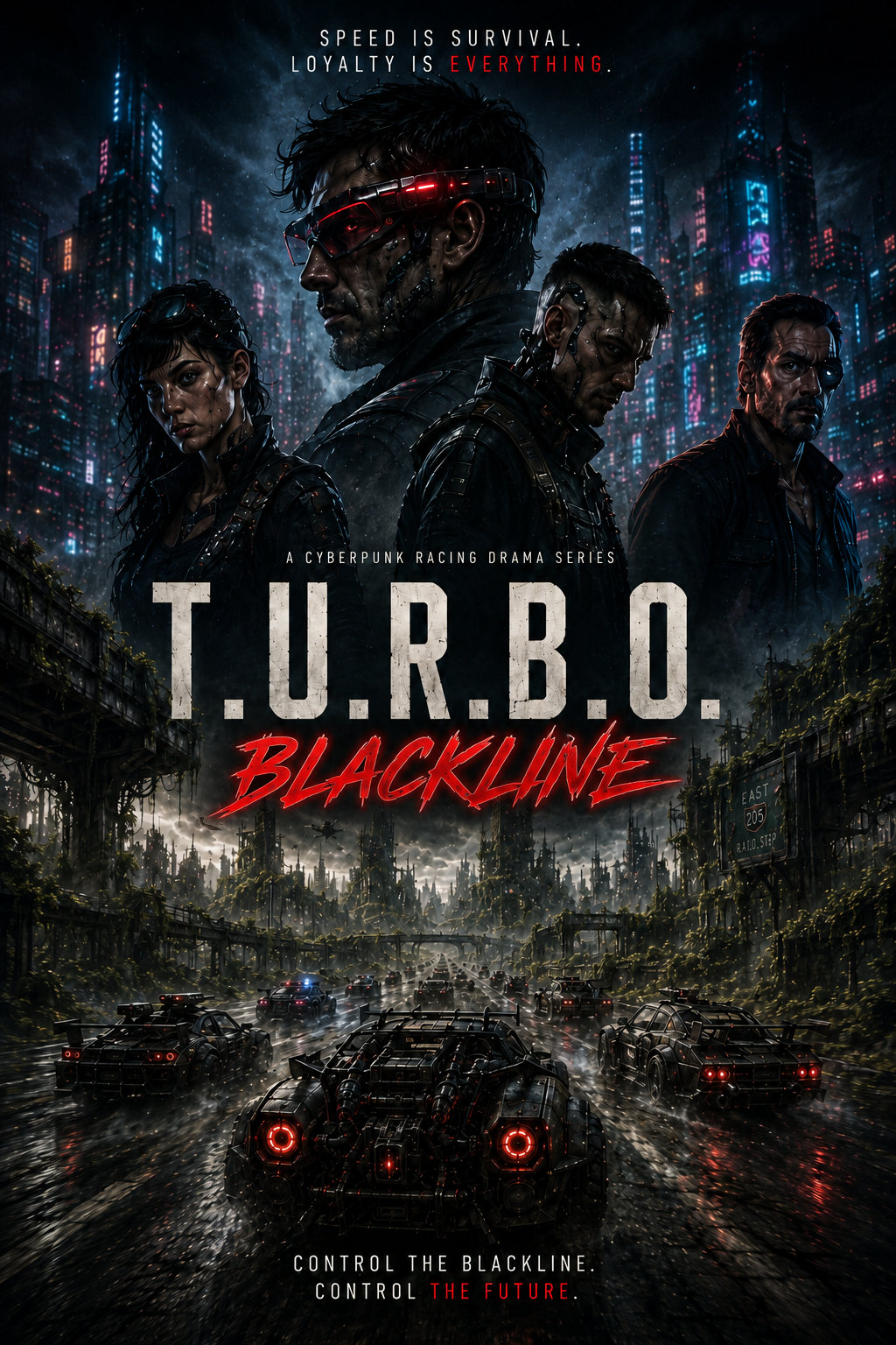 T.U.R.B.O.: Blackline poster