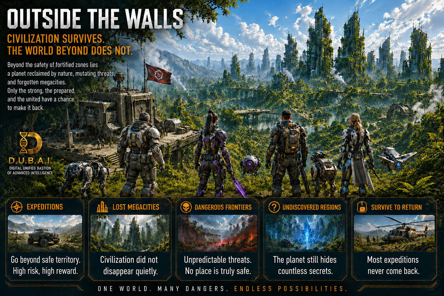 Expeditions outside safe territories